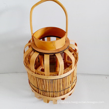 Handmade Eco-Friendly Wooden Garden Lantern with Customized Shape and Size